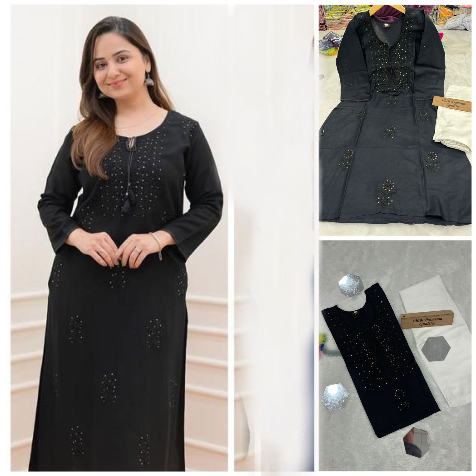 Nifty By Tdg Heavy Rayon Cotton Kurti With Bottom Catalog
